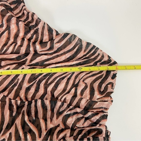 Dundas x Revolve Norma Mini Dress Natural Zebra Size S - Picture 13 of 15